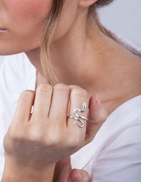 Sterling Silver Snake Ring - link has visual effect only