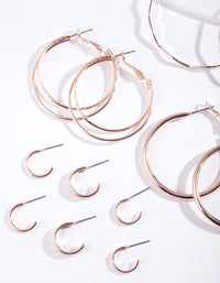 Rose Gold Essential Multi Hoop 6-Pack - link has visual effect only