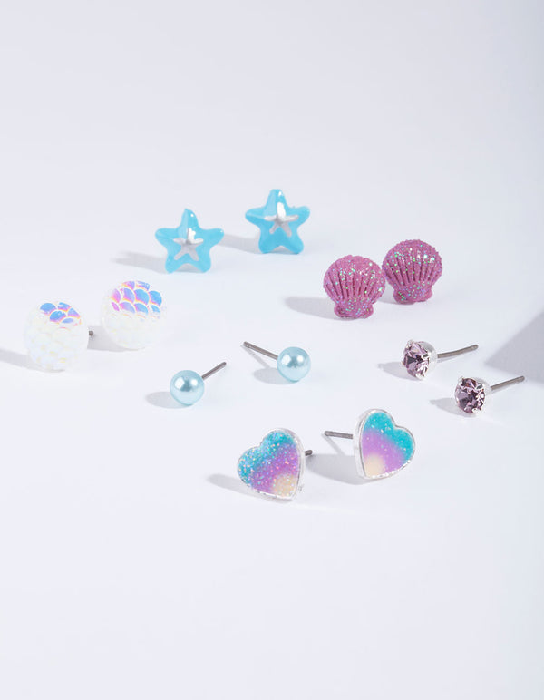 Mermaid earrings for toddlers store