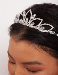 Silver Diamante Stone Tiara - link has visual effect only