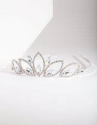 Silver Diamante Stone Tiara - link has visual effect only