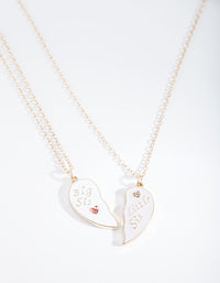 Kids Little & Big Sister Necklace Set - link has visual effect only