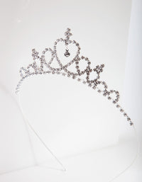 Kids Silver Diamante Tiara - link has visual effect only