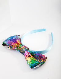 Kids Fabric Sequin Bow Headband - link has visual effect only