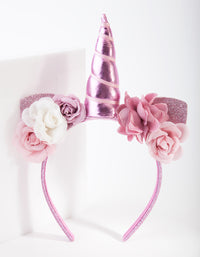 Kids Flower Unicorn Headband - link has visual effect only