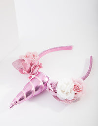 Kids Flower Unicorn Headband - link has visual effect only