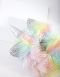 Kids Fabric Rainbow Unicorn Scrunchie - link has visual effect only