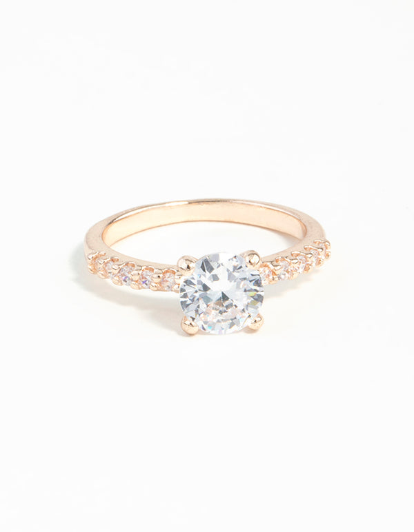 Pretty rose gold rings store