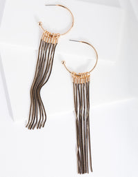 Gold Cutchain Drop Earrings - link has visual effect only