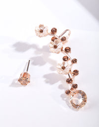 Rose Gold Flower Ear Cuff - link has visual effect only