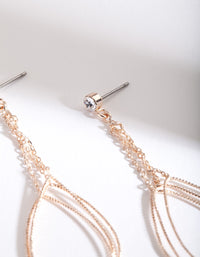 Rose Gold Multi Teardrop Earrings - link has visual effect only