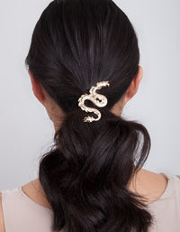 Gold Dragon Hair Clip - link has visual effect only