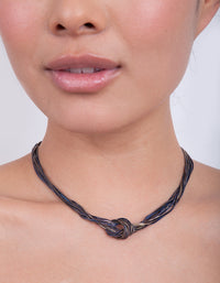 Blue Gold Knot Chain Necklace - link has visual effect only