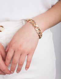 Gold Chunky Chain Bracelet - link has visual effect only