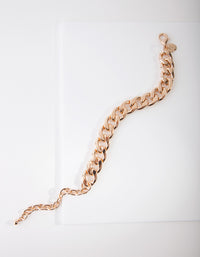 Gold Chunky Chain Bracelet - link has visual effect only