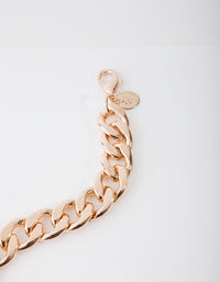 Gold Chunky Chain Bracelet - link has visual effect only