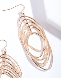 Gold Multi Layer Drop Earrings - link has visual effect only