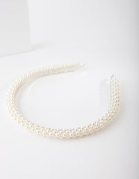 Silver Small Pearl Headband - link has visual effect only