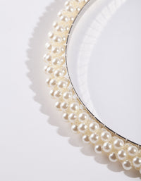 Silver Small Pearl Headband - link has visual effect only