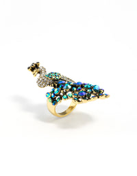 Rainbow Peacock Ring - link has visual effect only