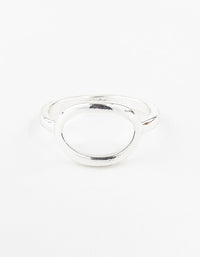 Silver Open Oval Ring - link has visual effect only