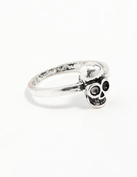 Silver Mini Skull Ring - link has visual effect only