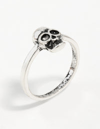 Silver Mini Skull Ring - link has visual effect only