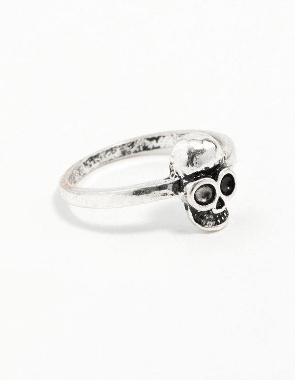 Silver Mini Skull Ring