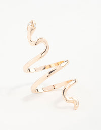 Gold Fine Sleek Snake Ring - link has visual effect only