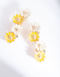 Gold Yellow Daisy Hair Clip Pack - link has visual effect only