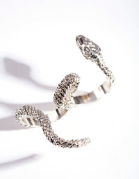 Silver Multi Finger Snake Ring - link has visual effect only