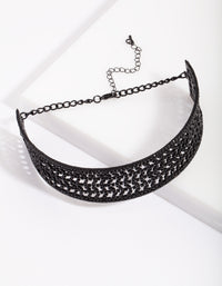 Black Dazzle Multi Diamante Choker - link has visual effect only