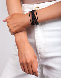 Black Overlap Cupchain Cuff - link has visual effect only