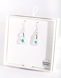 Silver Swarovski Small Drop Earring - link has visual effect only