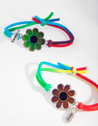 Kids Mixed Metal Floral Bracelet Pack - link has visual effect only