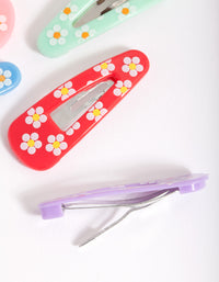 Kids 1cm Floral Clip 6-Pack - link has visual effect only