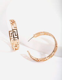 Gold Grecian Hoop Earrings - link has visual effect only