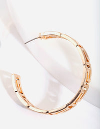 Gold Grecian Hoop Earrings - link has visual effect only