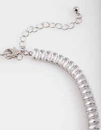 Cubic Zirconia Baguette Choker - link has visual effect only