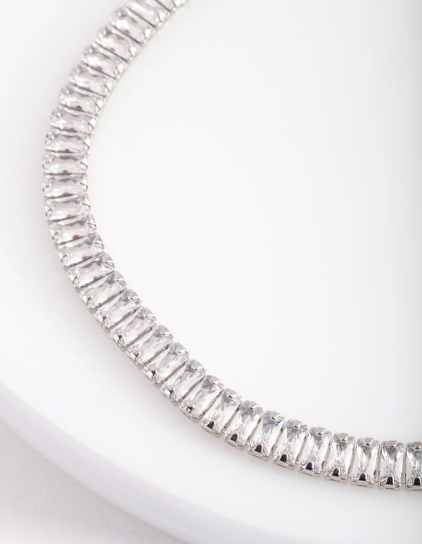 Cubic Zirconia Baguette Choker