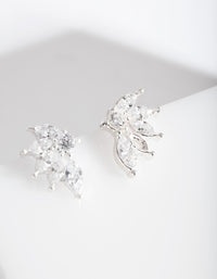 Silver Cubic Zirconia Phoenix Stud Earrings - link has visual effect only