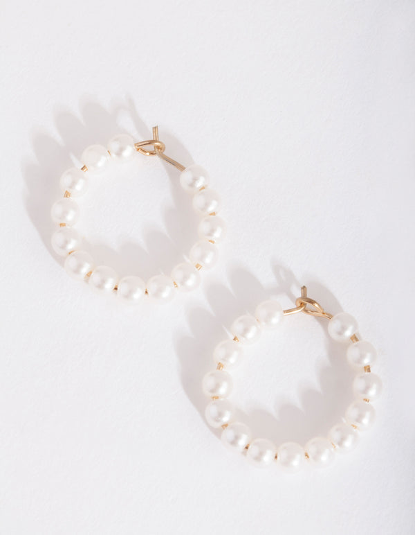 Pearl Hoop Earrings