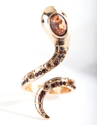 Jewelled Snake Ring - link has visual effect only