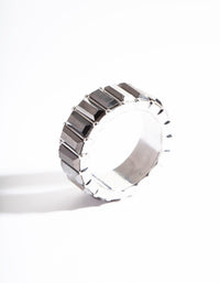 Silver Baguette Band Ring - link has visual effect only