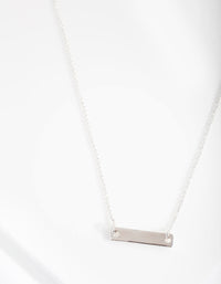 Sterling Silver Mini Bar Necklace - link has visual effect only