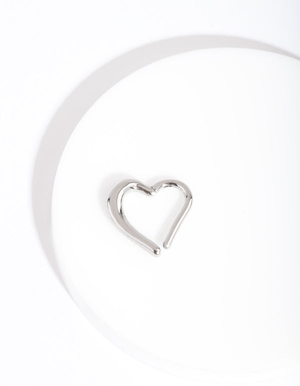 Surgical Steel Heart Clicker Earring