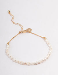 Freshwater Pearl Strand Anklet - link has visual effect only