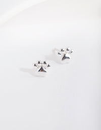 Sterling Silver Paw Print Stud Earrings - link has visual effect only