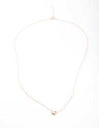 Rose Gold Plated Sterling Silver Micro Heart Necklace - link has visual effect only