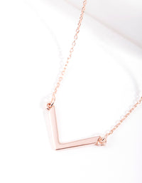 Rose Gold Plated Sterling Silver Chevron Necklace - link has visual effect only